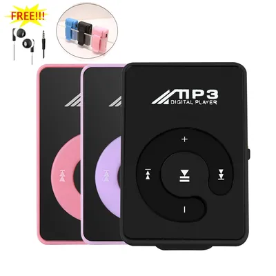 C Key Portable Mini Clip USB MP3 Player Music Media Player Support TF Card Fashion Hifi MP3 for