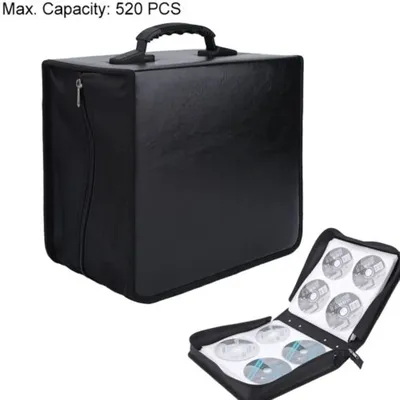 240/320/360400/520 Discs Portable CD DVD Wallet Holder Bag Case Album Organizer Media Storage Box