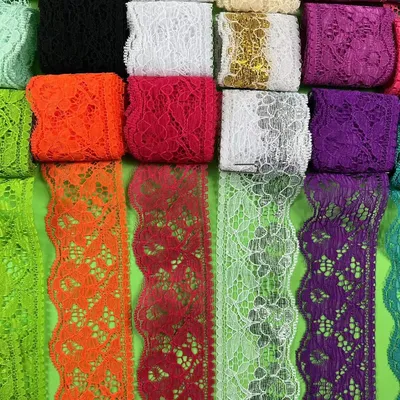 100Yards 6cm Mesh Lace Item Curtain Decoration Handmade DIY Garment Needlework Sewing Fabric