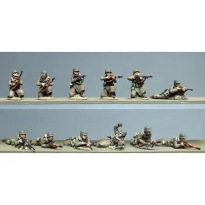 1/72 Scale Resin Figure Model Kit American Infantry 12 People Micro Scene Layout Unassembled and Unpainted DIY Toys