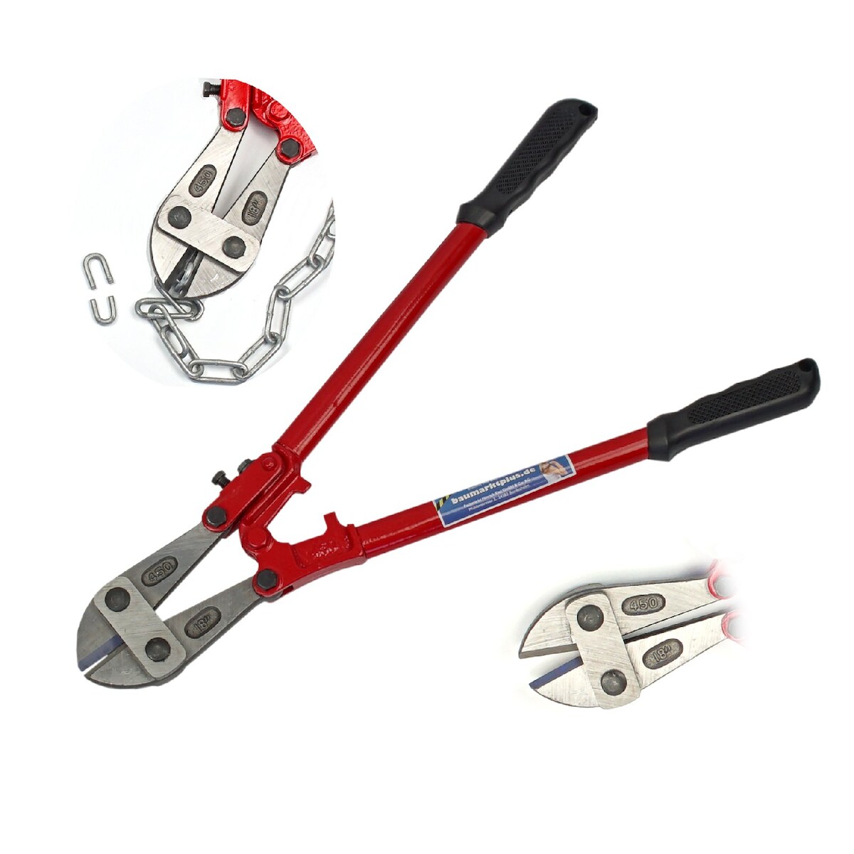 Baumarktplus Bolzenschneider 470mm 18" Seitenschneider gehärteten Backen Stahlscher Image