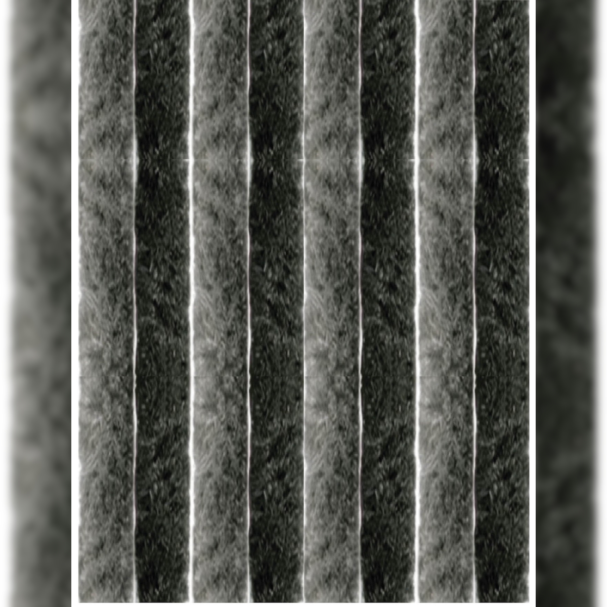 Arsvita Flauschvorhang 56x185 Unistreifen anthrazit - schwarz Image