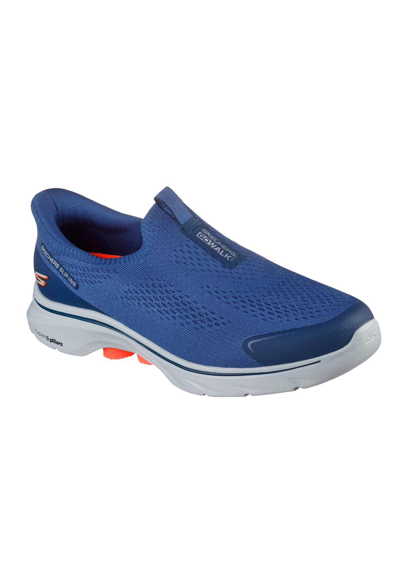 Extra Wide Width Men's Skechers GO WALK 7 Easy Evolution Slip-Ins by Skechers in Navy (Size 13 WW)