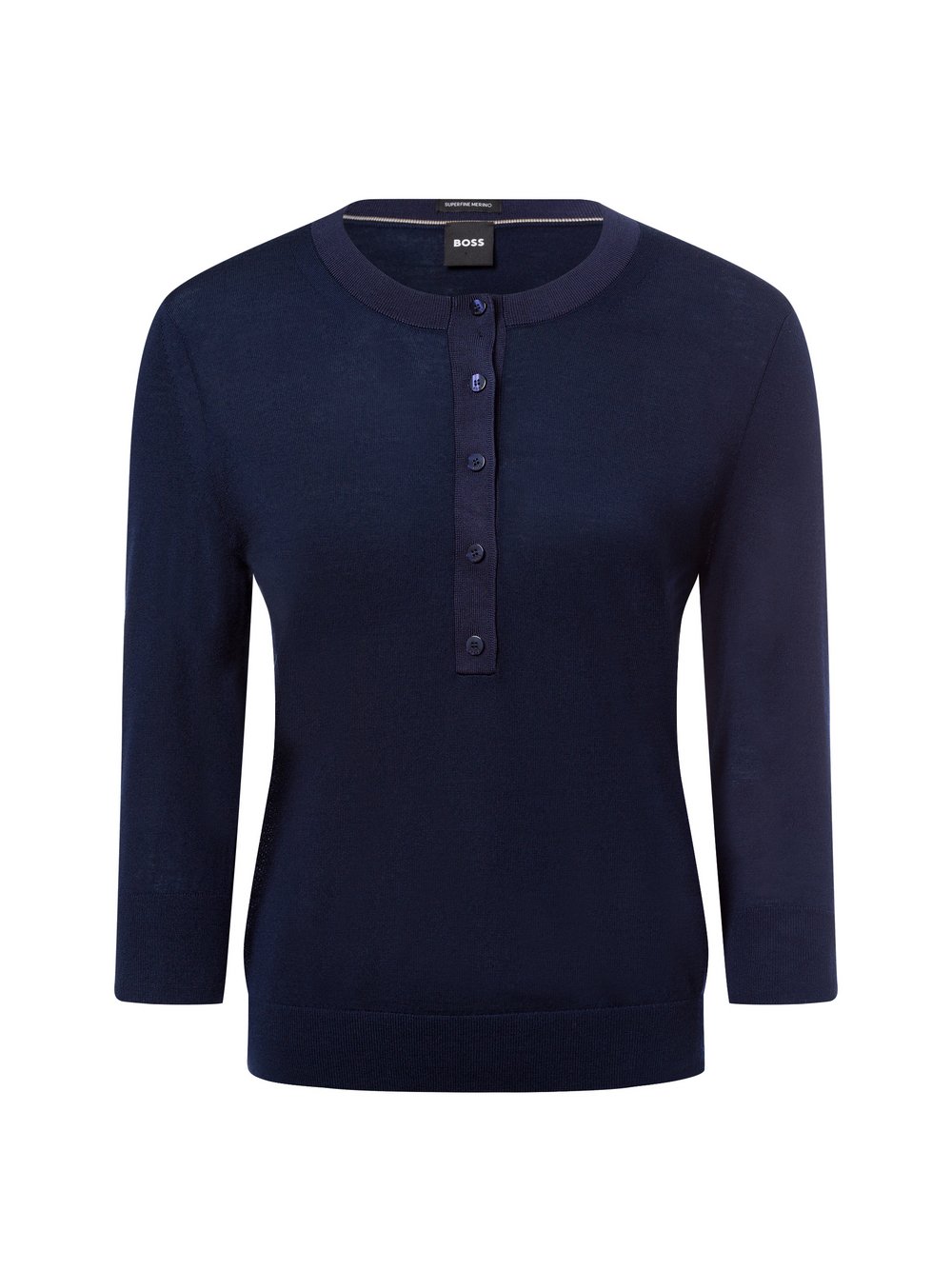 BOSS Feinstrickpullover Damen marine, M Image