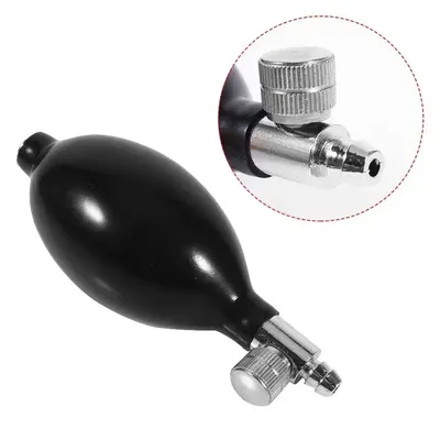 1Pcs Hand Squeeze Blutdruck Latex Birne Manuelle Inflation Pumpe Ersatz Inflation Birne Pumpe Schwarz mit Twist Air Release