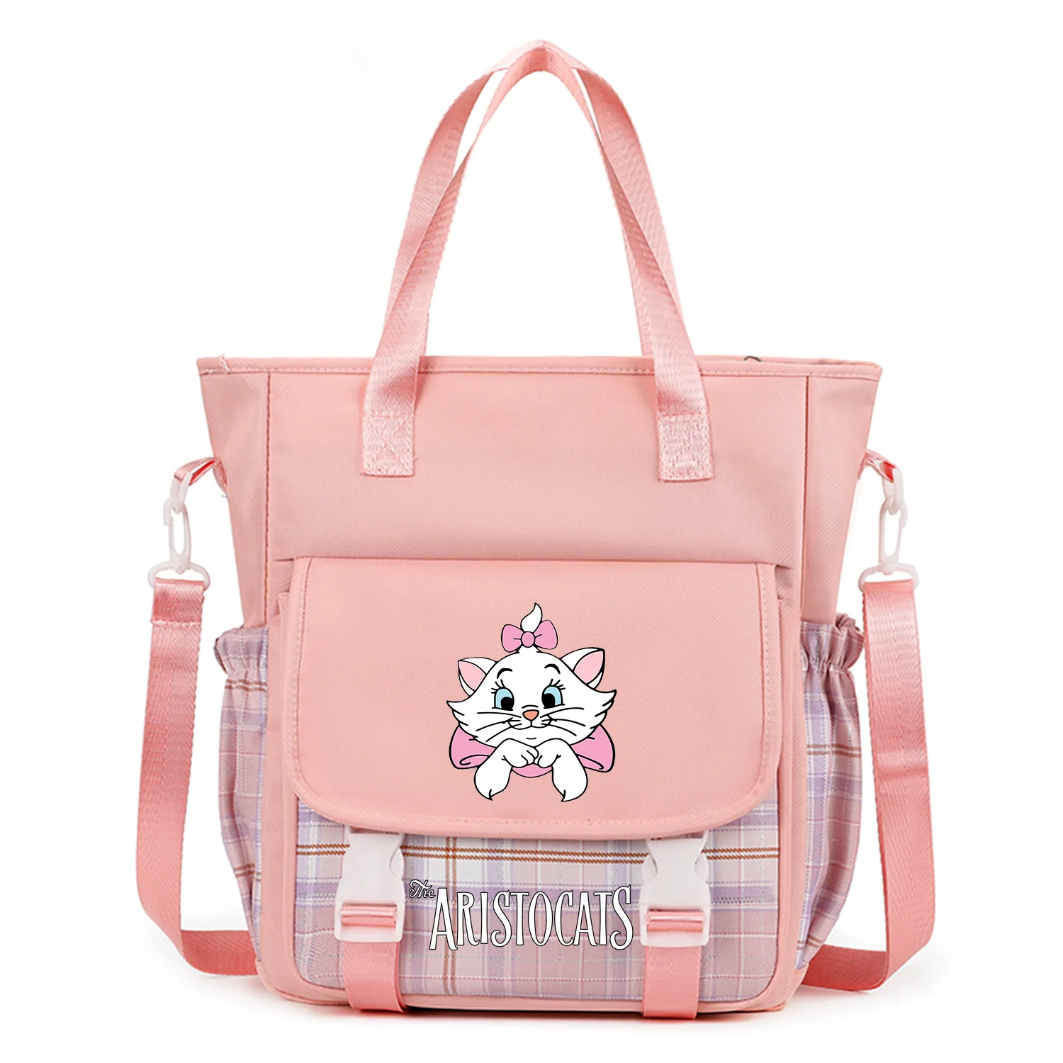 Die Aristocats Marie Cat Mädchen Studentenhandtaschen Umhängetaschen Tote Messenger Bag Handtasche Umhängetaschen Mädchen Schulranzen Schule Image