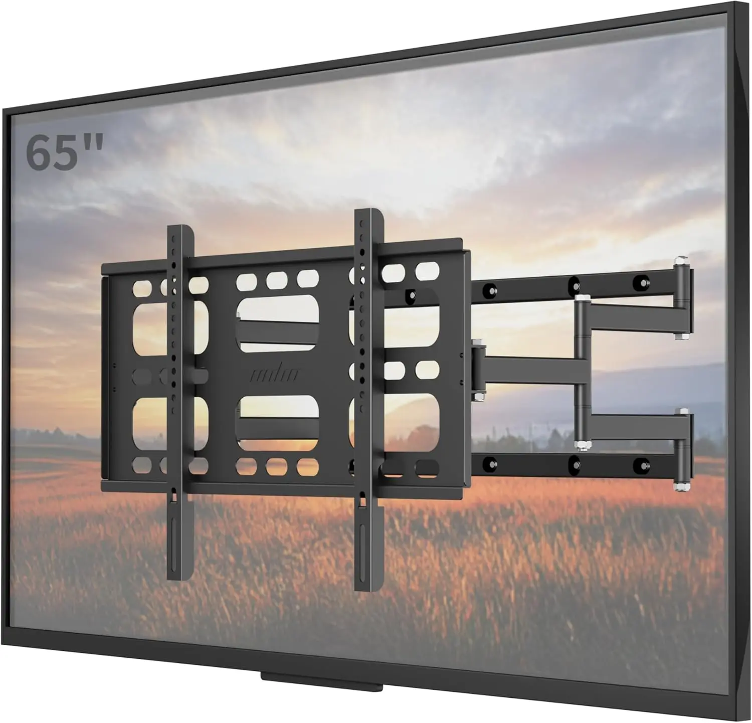 Full Motion schwenkbare TV-Wandhalterung für 40–85 Zoll mit Gelenk-Doppelarm Image