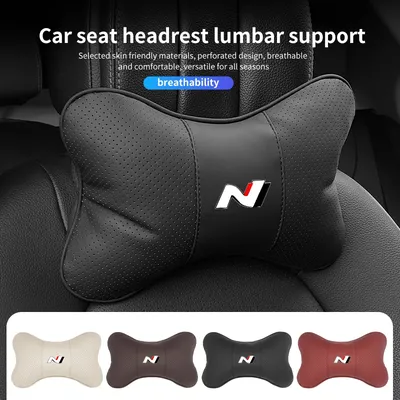 Car Seat Headrest Neck Pillow Breathable Comfort Accessories For Hyundai Sonata i30 i20 Tucson Elantra Kona N Line