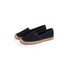 Espadrille TOMMY HILFIGER "FLAG CANVAS ESPADRILLE", Damen, Gr. 41, blau (dunkelblau), Baumwolle, sportlich, Schuhe, Slipper, Flats, Bequemschuh mit Bastbezug und Ziernähten