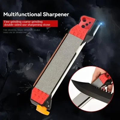 Portable Home Whetstone Multi-Function Adjustable Manual Knife Sharpener Hand-Held Tool Grinder With