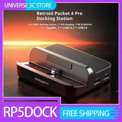 Retroid Pocket 5 Docking Station For Retroid Pocket 4 Pro / RP5 / Retroid Pocket Mini Game Console