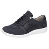 Schnürschuh WALDLÄUFER "M-IRA-Soft", Damen, Gr. 6,5, blau (nachtblau), Nubukleder, Textil, sportlich, Schuhe, Freizeitschuh, Halbschuh, Komfortschuh in Schuhweite M (extra weit)