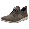 Slip-On Sneaker RIEKER, Herren, Gr. 43, taupe, grau, braun, Lederimitat, Textil, casual, Schuhe, Slipper, Freizeitschuh, Halbschuh mit modischer Laufsohle