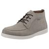 Schnürboots RIEKER, Herren, Gr. 47, beige (hellbeige), Veloursleder, unifarben, sportlich, Schuhe, Stiefelette, High-Top Sneaker, Klassik-Boots mit Lederinnensohle