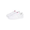 Plateausneaker TOMMY JEANS "THE GREENWICH LEATHER", Damen, Gr. 42, weiß, Leder, Lederimitat, sportlich, Schuhe, Freizeitschuh, Halbschuh, Schnürschuh im Basket-Look