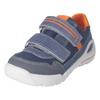 Sneaker RICOSTA "RIDER WMS: Mittel", Kinder, Gr. 26, blau (blau orange), Veloursleder, Textil, sportlich, Schuhe, Freizeitschuh mit Klettverschluss, Größenschablone zum Download