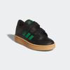 Klettschuh ADIDAS SPORTSWEAR "RAPID COURT KIDS", Gr. 34, core schwarz, grün, gum 3, Synthetik, sportlich, Schuhe