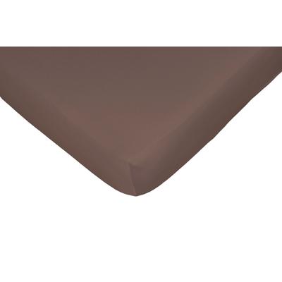 Spannbettlaken CASATEX "Jerry", braun, B:90-100cm L:190-200cm, Jersey, Obermaterial: 100% Baumwolle, Laken, komfortables Überziehen durch hohe Elastizität Image