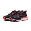 Trailrunningschuh PUMA "REFLECT LITE TRAIL", Gr. 44, puma schwarz, glowing rot, Textil, sportlich, Schuhe