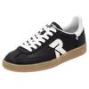 Sneaker RIEKER SPORT "San Diego Swing2GO", Damen, Gr. 41, schwarz-weiß (schwarz, weiß), Leder, sportlich, Schuhe, Retro-Sneaker, Freizeitschuh, Halbschuh mit herausnehmbarem Fußbett