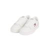 Sneaker TOMMY JEANS "TJM THE GREENWICH NEW ESS", Herren, Gr. 43, weiß (weiß kombiniert), Leder, Textil, sportlich, Schuhe, Freizeitschuh, Halbschuh, Schnürschuh im Basekt-Style