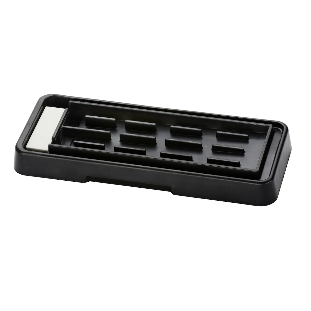 Oleio Schleifsteinauflage aus Kunststoff inkl. Begradigungsstein, Halterung für Schleifsteine, Wasserstein, Wetzstein Sockel Image