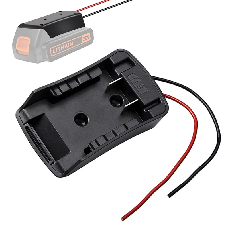 Battery Adapter Converter for Black&Decker 18V 20V Li-ion Battery LB20 DIY Power Wheels Adapter Power Connector with 14AWG Wires