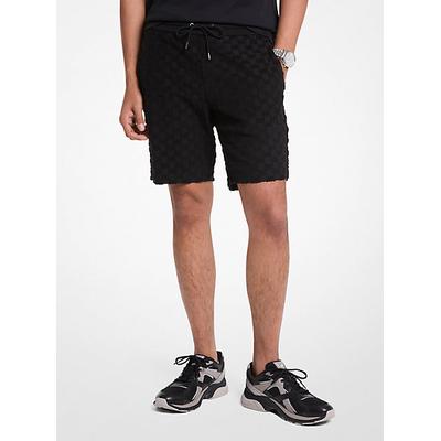 Michael Kors Logo Jacquard Terry Shorts Black XXL