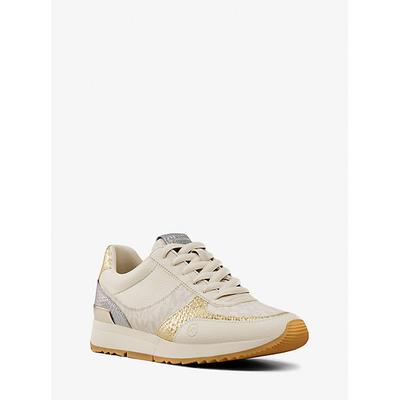 Michael Kors Andi Mixed-Media Trainer Cream 6