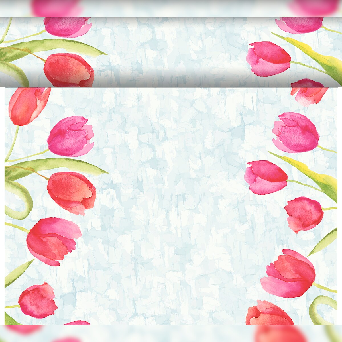 Duni Dunicel® Tête-à-Tête-Tischläufer 0,4 x 24 m Painted Tulips, 4 Stk/Krt (4 x 1 Stk) Image