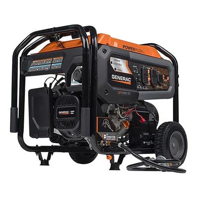 Generac GP Series GP7500E Dual Fuel Portable Generator with Electric / Pull Start 8011 - 6,800/9,400W, 120/240V