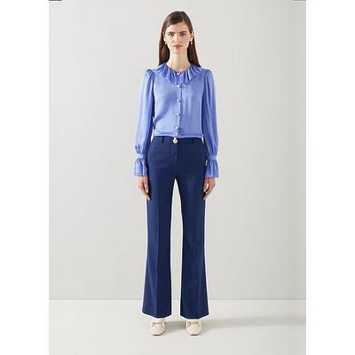 Kennedy Navy Trousers with LENZING ECOVERO viscose, Navy