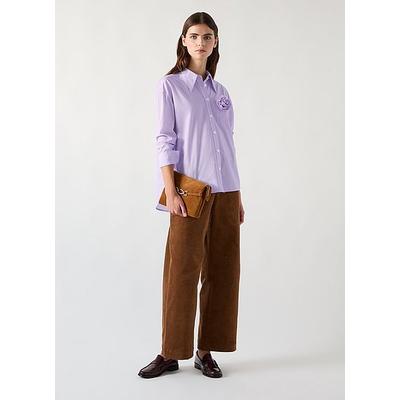 Pip Purple Cotton Stripe Blend Shirt, Purple