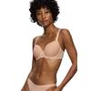 T-Shirt-BH TRIUMPH "Amourette Charm", Damen, Gr. 80, Cup D, beige (neutral beige), Microtouch, Spitze, Obermaterial: 45% Polyester, 34% Polyamid, 21% Elasthan, elegant, BHs, Stretch-Spitze, weich, Jersey, elastisch