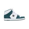 Sneaker DC SHOES "Manteca 4 Hi", Gr. 9,5(42,5), weiß, blau jay, 51.34% Leder, 48.66% Synthetikmaterial, Schuhe