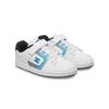 Sneaker DC SHOES "Manteca 4 V", Kinder, Gr. 5(36), weiß (weiß, blau), 51% Leder, 49% Synthetikmaterial, Schuhe