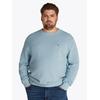 Rundhalspullover "BT-ESSENTIAL STRUCTURE CREW NECK", Herren, Gr. 5XL, blau fizz heather, Strick, Obermaterial: 100% Baumwolle, TOMMY HILFIGER BIG & TALL, casual, regular fit normal, Rundhals, Langarm eingesetzt Rippbündchen, Pullover, Große Größen
