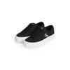Plateausneaker CALVIN KLEIN JEANS "VULC FLATFORM LOW CV MG", Damen, Gr. 38, schwarz-weiß (schwarz, weiß), Textil, sportlich, Schuhe, Schnürschuh, Freizeitschuh, Halbschuh mit seitlichem Logo