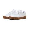 Sneaker PUMA "CARINA 3.0", Gr. 38, puma weiß, puma gold, gum, Leder, unifarben, sportlich, Schuhe