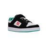 Sneaker DC SHOES "Manteca 4 V", Kinder, Gr. 6(37), schwarz, orange, grün, 51% Leder, 49% Synthetikmaterial, Schuhe