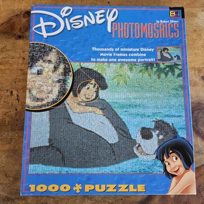 Disney Games | Disney Puzzle Jungle Book Photomosaics Jigsaw 1000 Pieces 27"X20" Robert Silvers | Color: Silver | Size: Os