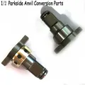Chiave a percussione Mandrino Ingunque Albero 1/2 W/Manicotto Chiave Elettrica Pezzo di Ricambio per Cacciavite Parkside B3 C3 D3 Set di Testine di Conversione