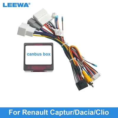 LEEWA Car Audio DVD Android 16PIN Stromkabel-Adapter für Renault Captur Dacia Power Kabelbaum