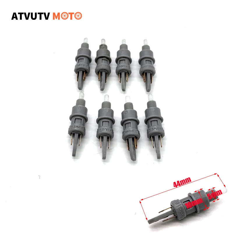 1/2/4/8 stücke 6mm Universal Motorrad Bremse Kupplung Schalter Vorne Hinten Licht Hinten Bremse Rücklicht Stecker Image