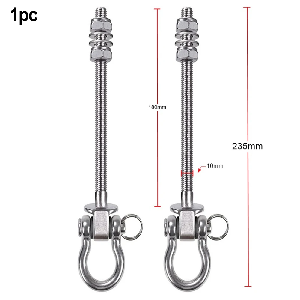 Schwere Schaukelhakenbolzen 150/180 mm Edelstahl bogenförmige Schaukelhaken für Outdoor-Sandsack-Hängesessel-Zubehör