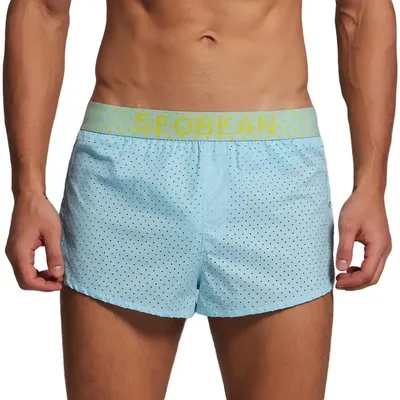 Seobean Herren Unterwäsche Baumwolle Aro Hosen Boxer Shorts atmungsaktive Löcher stilvolle Lounge Image