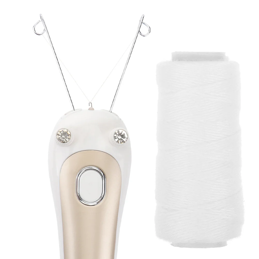 5Pcs Baumwolle Faden Für Entfernung Gesichts Threading Werkzeug Ersatz Augenbraue Faden Rasieren Rasierer Enthaarung Maschine Epilierer Gesicht Image