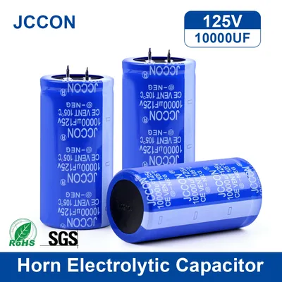 JCCON 2Pcs Audio Elektrolytkondensator 125V10000UF 35x70mm Hochfrequenz Low ESR Für Audio Hifi Image