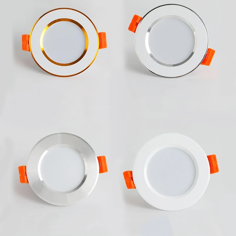 LED-Downlight, 220 V, dimmbar, drei Farben, Dimmung, 5 W, 7 W, 9 W, 12 W, 15 W, LED-Deckeneinbauleuchte, kalt, warmweiß