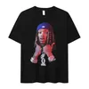 Rapper K-King von Grafik T-Shirt Herren Hip Hop Vintage Kurzarm T-Shirts Unisex Gothic übergroße Baumwolle T-Shirt Streetwear